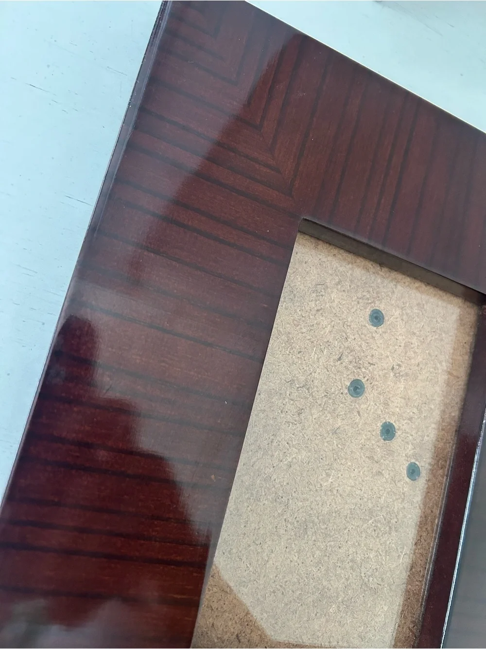 Classic Mahogany Wood Picture Frame - Dark Brown 3 by 5 photo